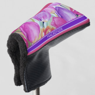 Monogram-Aquarelltulissen Golf Headcover