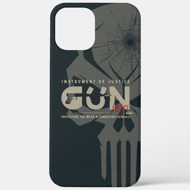 Monogram Art of Gun | (Dunkler Modus) Case-Mate iPhone Hülle (Rückseite)