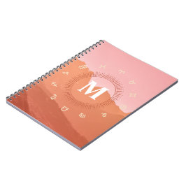 Monogram Astrology-Notebook Notizblock