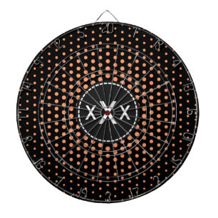 Monogram Atomic Mandarine Techno Dots Modern Dartscheibe