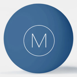 Monogram aus Minimalistischem Schriftart Tischtennisball