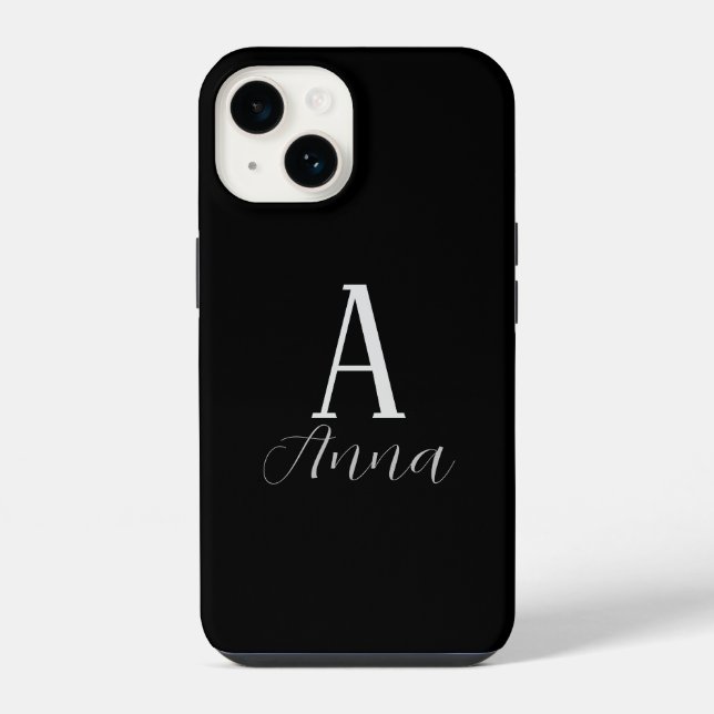 Monogram Autumn vibe Case-Mate iPhone Case 14 Hülle (Rückseite)