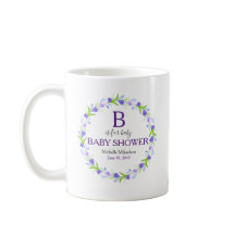 Monogram B ist für Babydusche geeignet