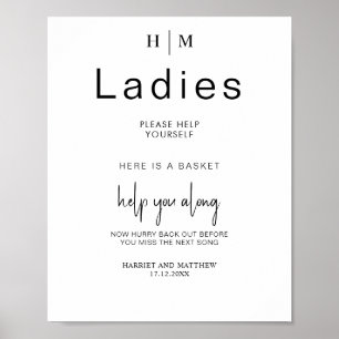 Monogram Badezimmer hilft Ihnen, sich selbst zu ve Poster