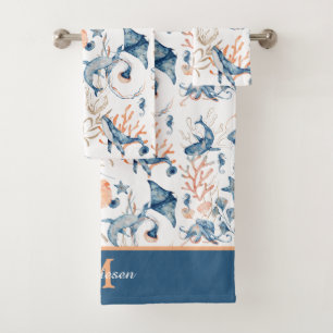 Monogram Badhandtuch Set