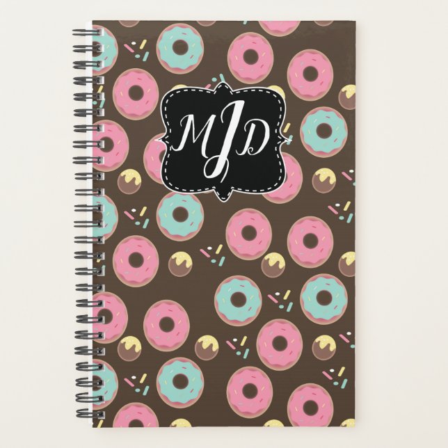 Monogram Bakery Donut Mattiert Sprinkles Mix Planer (Vorderseite)