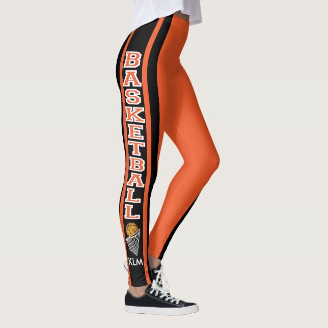 Monogram Basketball Orange Leggings (Rechts)