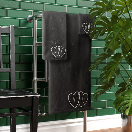 Monogram Bath Towel Set