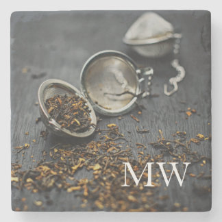 Monogram Beautiful Teelover Design Steinuntersetzer
