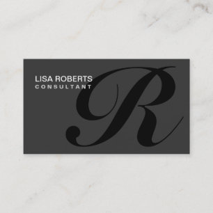 Monogram Beruflich Elegant Makeup Artist Visitenkarte