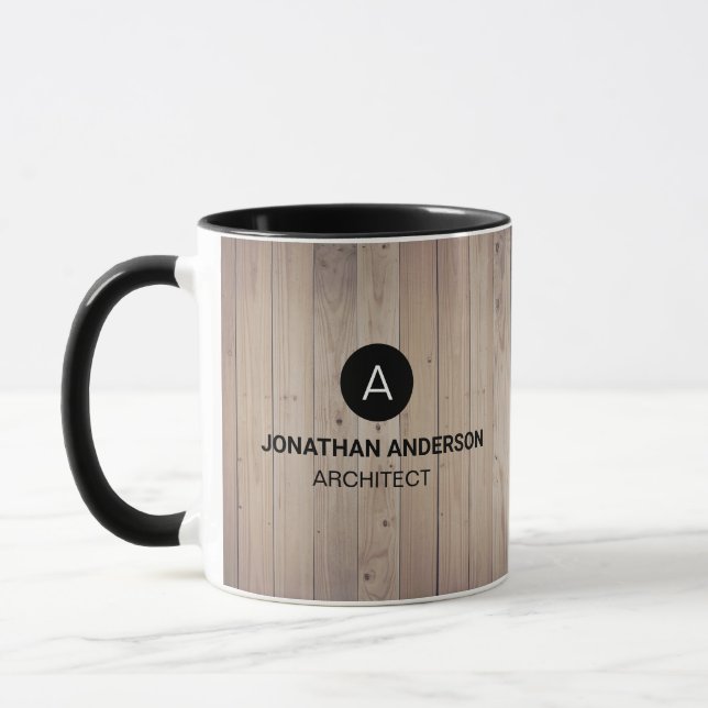 Monogram, beruflicher Architekt Tasse (Links)