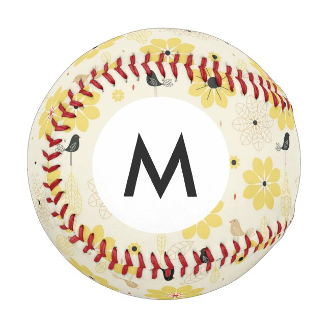 Monogram Bird Garden Baseball (Vorderseite Links)