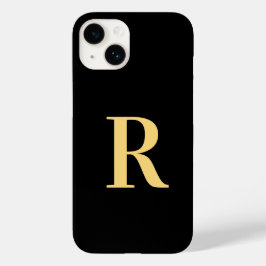 Monogram Black Gold iPhone 16 Hülle
