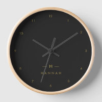 Monogram Black Gold | Modernes Minimalistisches El