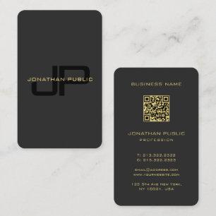 Monogram Black Gold Ocean Australian Japan Size Visitenkarte