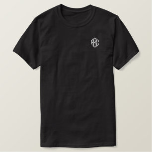 Monogram Black Men-T - Shirt bestickt