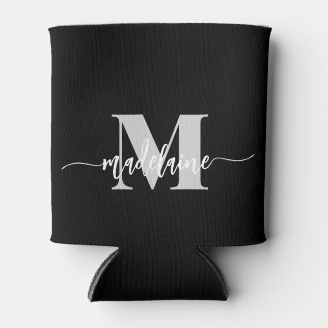 Monogram Black Silver Personal Dosenkühler (Vorderseite)