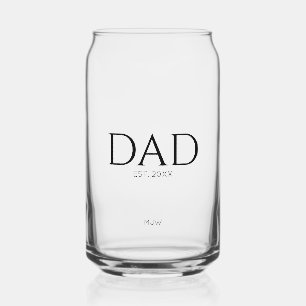 Monogram Black Vater Typografie Dosenglas