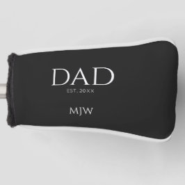 Monogram Black Vater Typografy Golf Head Cover Headcover