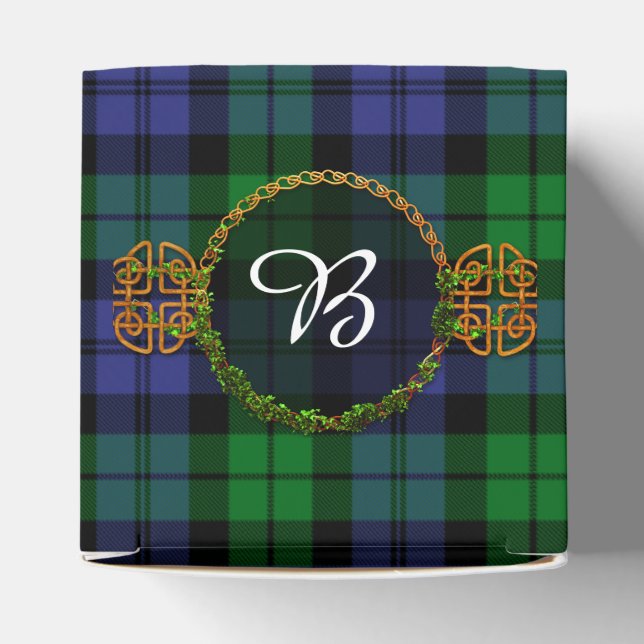 Monogram Black Watch Military Tartan Geschenkschachtel (Oben)