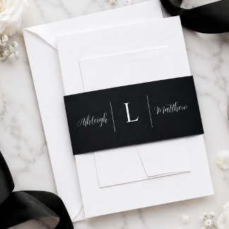 Monogram Black Wedly Band