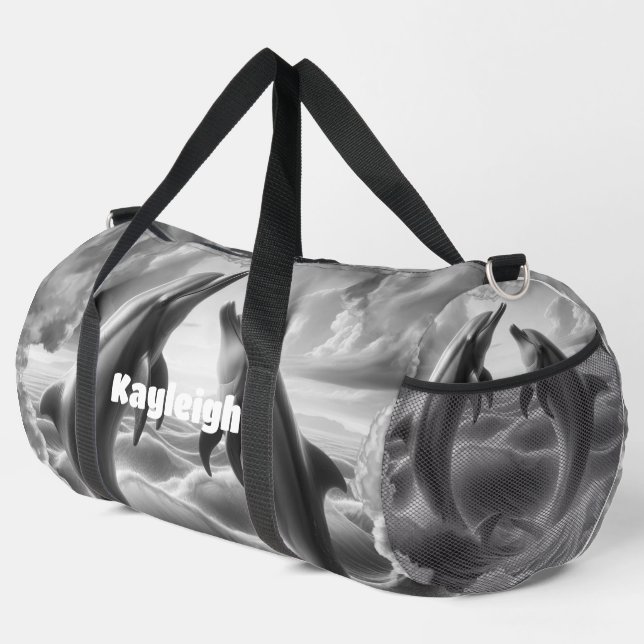 Monogram Black & White Delphine Ozean | Duffle Bag (Rechte Ecke)