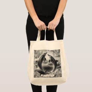 Monogram Black & White Delphine Ozean Tragetasche