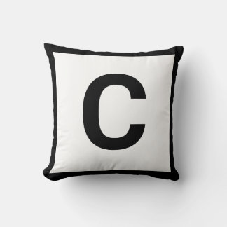 MONOGRAM BLANC NOIR DOUBLESIDED Coussin de coussin