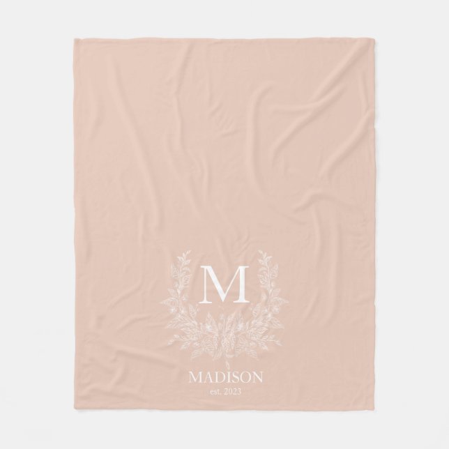 Monogram-Blanket Fleecedecke (Vorderseite)
