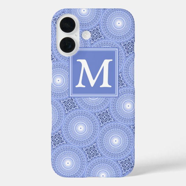 Monogram Blue Circles pattern title_seo2 (Rückseite)