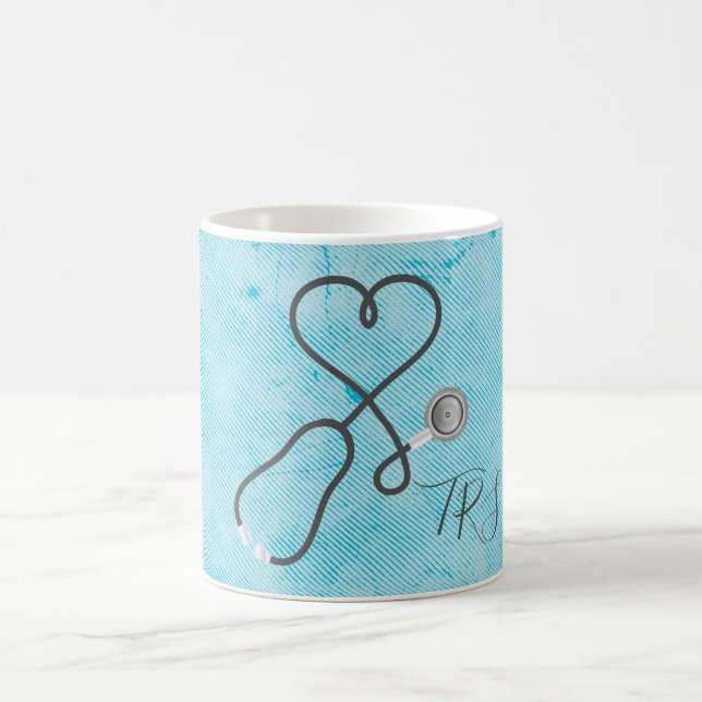 Monogram Blue Kaffeetasse (Mittel)