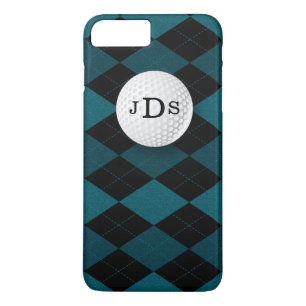Monogram Blue Raute, Golf Ball iPhone 7 Fall title_seo2