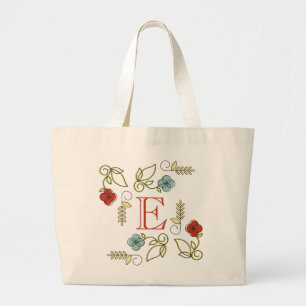 Monogram Blume Jumbo Tote Bag Stoffbeutel