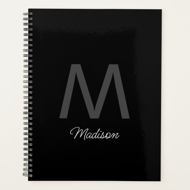 Monogram Bridesmaid-Trauzeugen Hochzeitsgeschenk-G Planer (Vorderseite)
