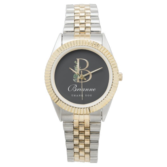 Monogram Bridesmaid Watch Armbanduhr (Vorderseite)
