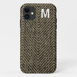 Monogram Brown Tweed iPhone 5 Fall Case-Mate iPhone Hülle