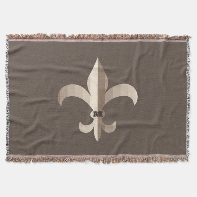 Monogram Browns Strip-Lilie Decke (Vorderseite)