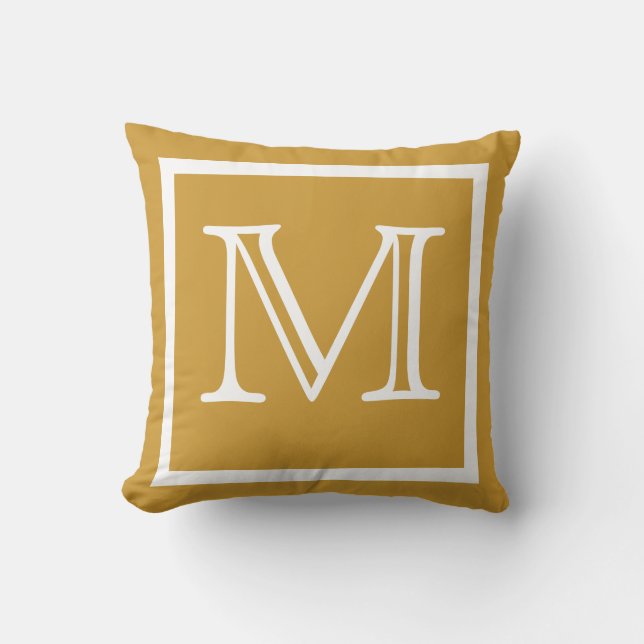 MONOGRAM brun clair coussin solide (Recto)