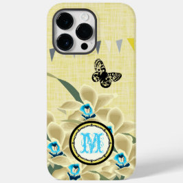 Monogram Bunting Vintag Orchid iPhone iPhone 16 Plus Hülle