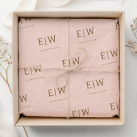 Monogram Business Company Packaging mit rosa Marke