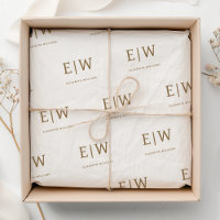 Monogram Business Company Packaging mit weißer Mar