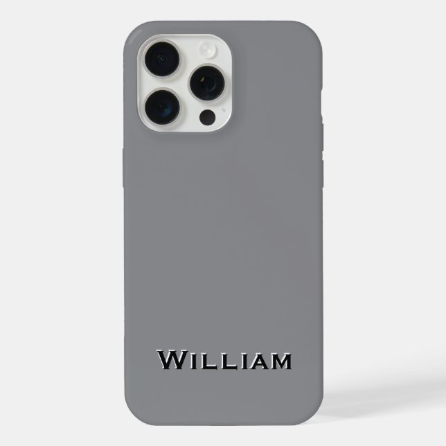 Monogram Business iPhone 15 Hülle iPhone 15 Pro Max Hülle (Rückseite)