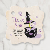 Monogram Cauldron Hexe Halloween Danke