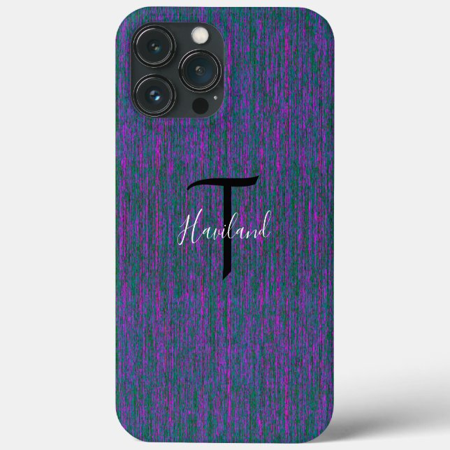 Monogram Cell Phone Case HAMbyWG - Aquamarin (Rückseite)