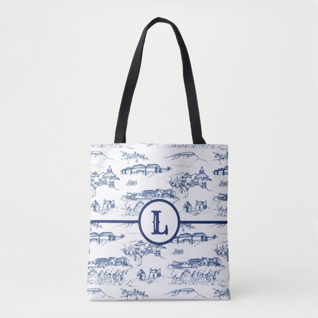 Monogram Chattanooga Toile Blue Tasche (Vorderseite)