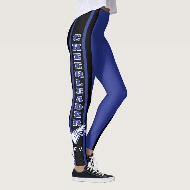Monogram Cheerleader Dark Blue Leggings (Rechts)