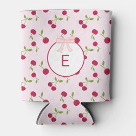 Monogram Cherry Coquette Pink Custom Cute Dosenkühler