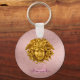 Monogram Chic French Gold Medusa Maske Rose Gold Schlüsselanhänger (Back)