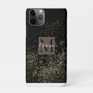 Monogram Chic Gold Confetti Case-Mate iPhone Hülle