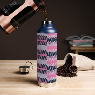 Monogram Chic Groovy Trinkflasche